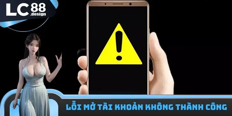 Lỗi mở tài khoản không thành công